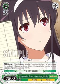 Utaha C waifu card — Weiss Schwarz