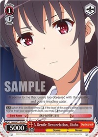 Utaha C waifu card — Weiss Schwarz