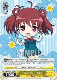 Izumi (Foil) Promo waifu card — Weiss Schwarz