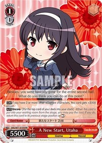Utaha Promo waifu card — Weiss Schwarz