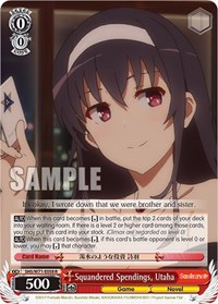 Utaha R waifu card — Weiss Schwarz