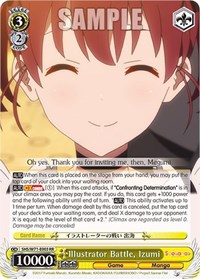 Izumi RR waifu card — Weiss Schwarz