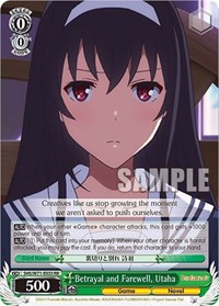 Utaha RR waifu card — Weiss Schwarz