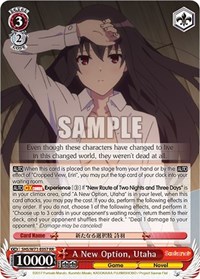 Utaha RR waifu card — Weiss Schwarz