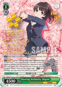 Megumi (SP) SR waifu card — Weiss Schwarz