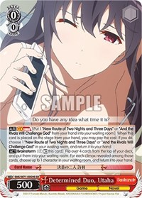 Utaha (SR) SR waifu card — Weiss Schwarz