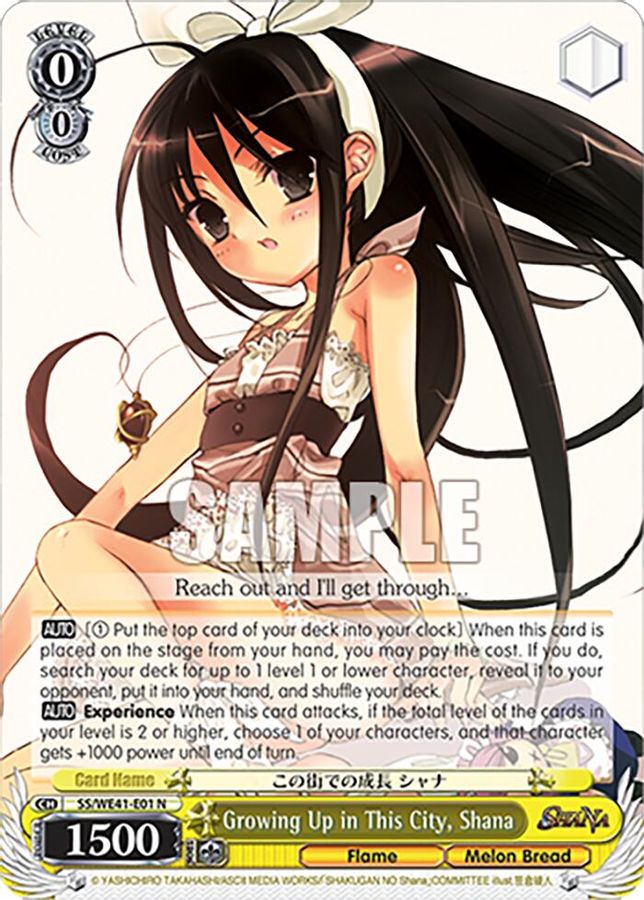 Shana Normal waifu card — Weiss Schwarz