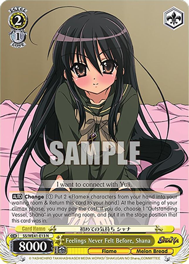 Shana Normal waifu card — Weiss Schwarz