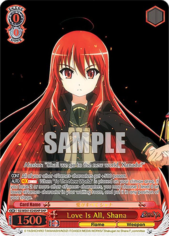 Shana ShanaParallel waifu card — Weiss Schwarz