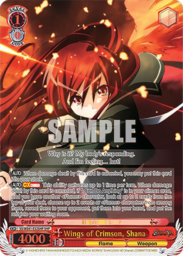 Shana ShanaParallel waifu card — Weiss Schwarz