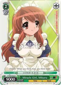 Mikuru C waifu card — Weiss Schwarz
