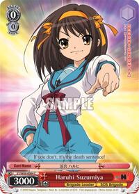 Haruhi Suzumiya C waifu card — Weiss Schwarz