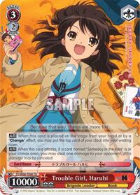 Haruhi TrialDeck waifu card — Weiss Schwarz