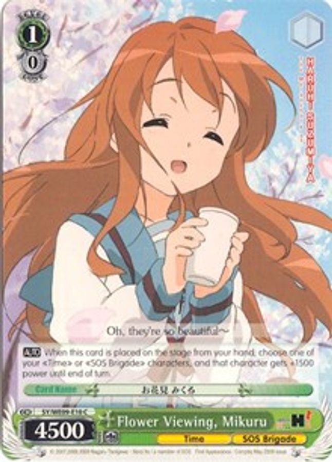 Mikuru C waifu card — Weiss Schwarz