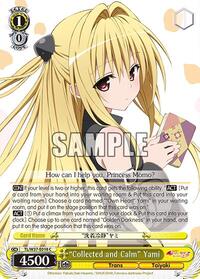 "Collected and Calm" Yami C waifu card — Weiss Schwarz