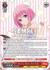 Momo-Belia-Deviluke RR waifu card — Weiss Schwarz