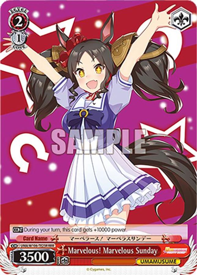 Marvelous Sunday RRR waifu card — Weiss Schwarz