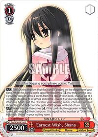 Shana C waifu card — Weiss Schwarz