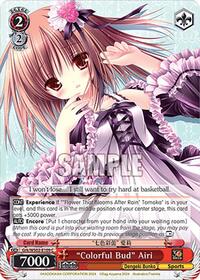 "Colorful Bud" Airi C waifu card — Weiss Schwarz