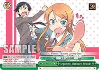 Argument Between Friends CC waifu card — Weiss Schwarz