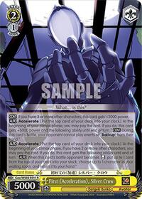 Silver Crow R waifu card — Weiss Schwarz