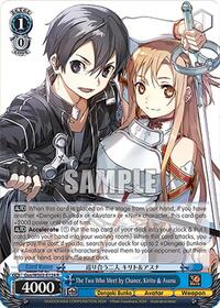 Kirito & Asuna R waifu card — Weiss Schwarz