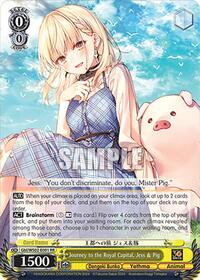 Jess & Pig RR waifu card — Weiss Schwarz