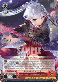 Nanao RR waifu card — Weiss Schwarz