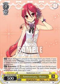 Shana RRR waifu card — Weiss Schwarz