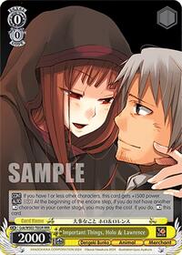 Holo & Lawrence RRR waifu card — Weiss Schwarz