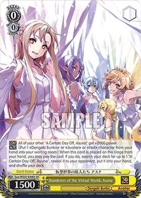 Asuna SR waifu card — Weiss Schwarz