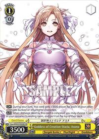 Asuna SR waifu card — Weiss Schwarz