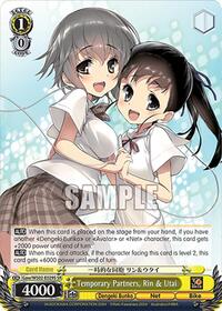 Rin & Utai SR waifu card — Weiss Schwarz