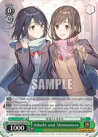 Adachi and Shimamura (SR) SR waifu card — Weiss Schwarz