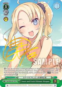 Sweet and Fresh Ultimate Weapon (SP) SR waifu card — Weiss Schwarz