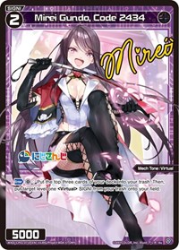 Mirei Gundo Code 2434 Parallel Foil Re waifu card — WIXOSS