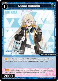 Otose Kotama C waifu card — WIXOSS