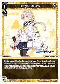 Ajitani Hifumi LC waifu card — WIXOSS