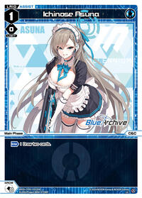 Ichinose Asuna LC waifu card — WIXOSS