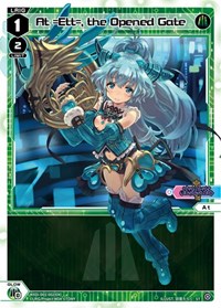 At =Ett= the Opened Gate ST waifu card — WIXOSS