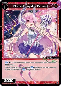 Romail Lightly Armed ST waifu card — WIXOSS