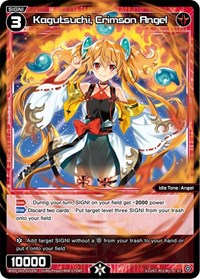 Kagutsuchi Crimson Angel ST waifu card — WIXOSS