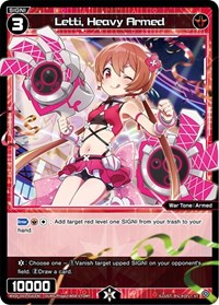 Letti Heavy Armed ST waifu card — WIXOSS