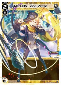 MC LION 2nd Verse ST waifu card — WIXOSS