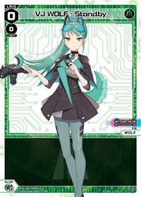 VJ WOLF Standby ST waifu card — WIXOSS