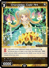 Chandelier Code Art ST waifu card — WIXOSS