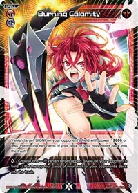 Burning Calamity ST waifu card — WIXOSS