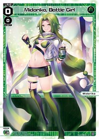 Midoriko Battle Girl ST waifu card — WIXOSS