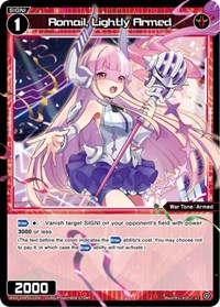 Romail Lightly Armed ST waifu card — WIXOSS