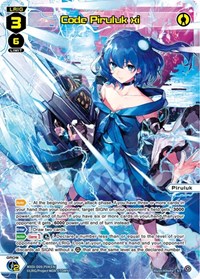 Code Piruluk xi ST waifu card — WIXOSS